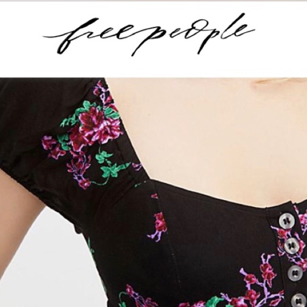Free People Floral Blouse - Picture 5 of 8